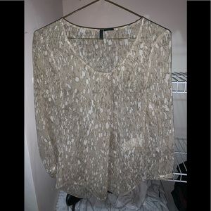Animal print blouse